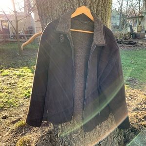 Suede and fur jacket